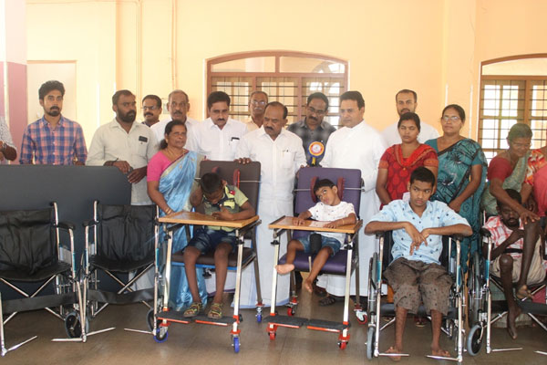Free Assistive devices distributed to children with Disabilities