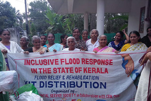 Inclusive flood relief activities of ksss in collaboration with cbm india trust