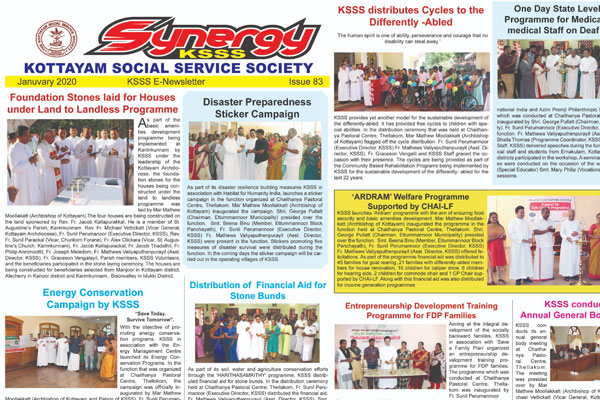 KSSS E-NEWS LETTER Synergy January 2020